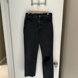Distressed Sky-Hi Straight - Size 8